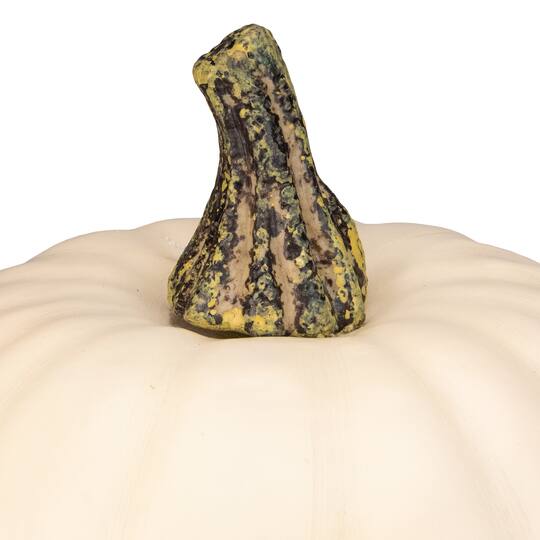 8.5" Cream Pumpkin Tabletop Décor